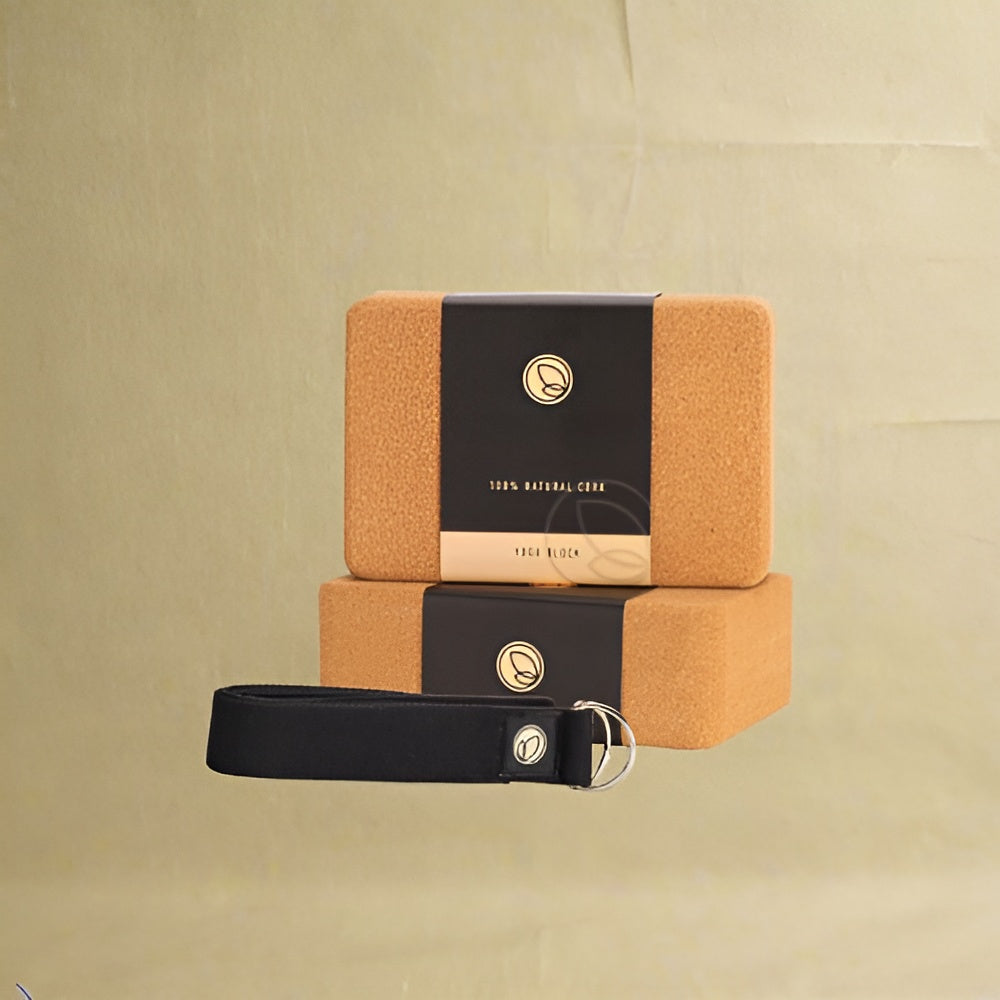 Natural Yoga Block Set - Cork