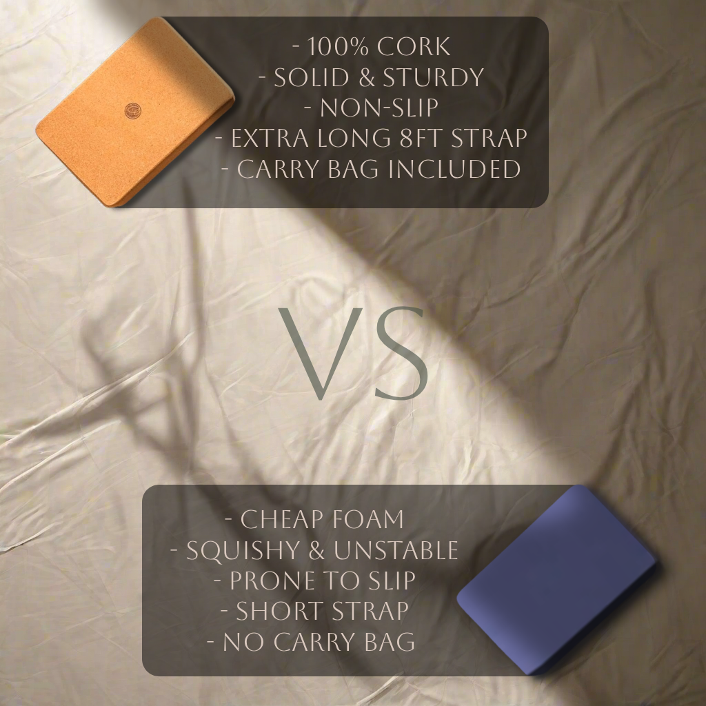 Natural Yoga Block Set - Cork