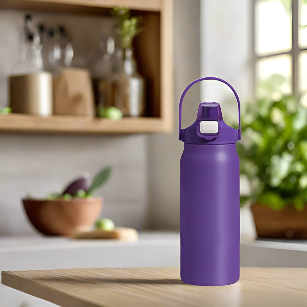 1200ml Insulated Bottle Stainless Steel Thermal Water Cup BPA Free Portable Tumbler Wide Mouth Opening for Outdoor Travel