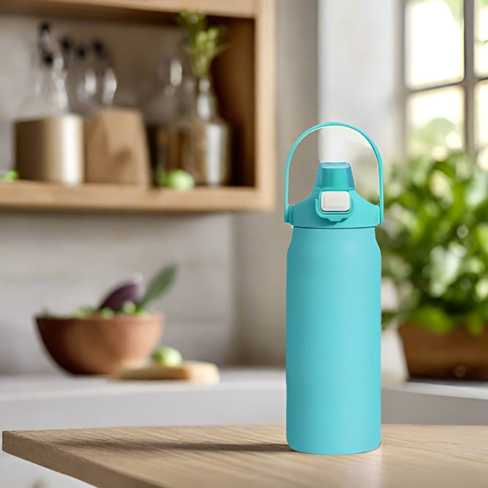1200ml Insulated Bottle Stainless Steel Thermal Water Cup BPA Free Portable Tumbler Wide Mouth Opening for Outdoor Travel