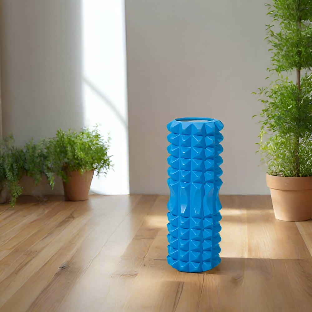33/45cm Three-dimensional Dot Yoga Foam Roller Body Sculpting Home Gym Whole Body Muscle Massage Relaxer Sports Rehabilitation