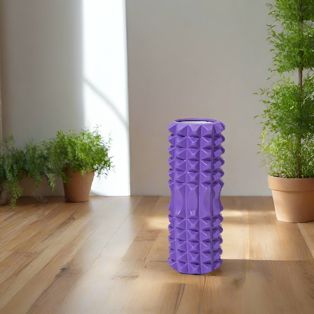 33/45cm Three-dimensional Dot Yoga Foam Roller Body Sculpting Home Gym Whole Body Muscle Massage Relaxer Sports Rehabilitation