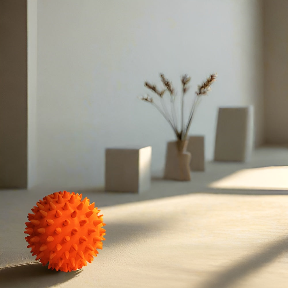 Spiky Massage Ball Spiked Massager Roller High Density Trigger Point Massager Ball Deep Tissue Roller for Plantar Fasciitis