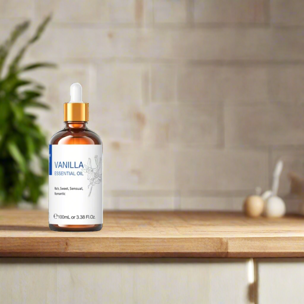HIQILI 100ML Lavender Jasmine Rose Vanilla Mint Eucalyptus Lemon Essential Oils for Diffuser, Humidifier, Massage, Skin, Hair