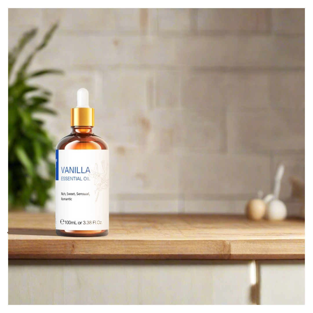 HIQILI 100ML Lavender Jasmine Rose Vanilla Mint Eucalyptus Lemon Essential Oils for Diffuser, Humidifier, Massage, Skin, Hair