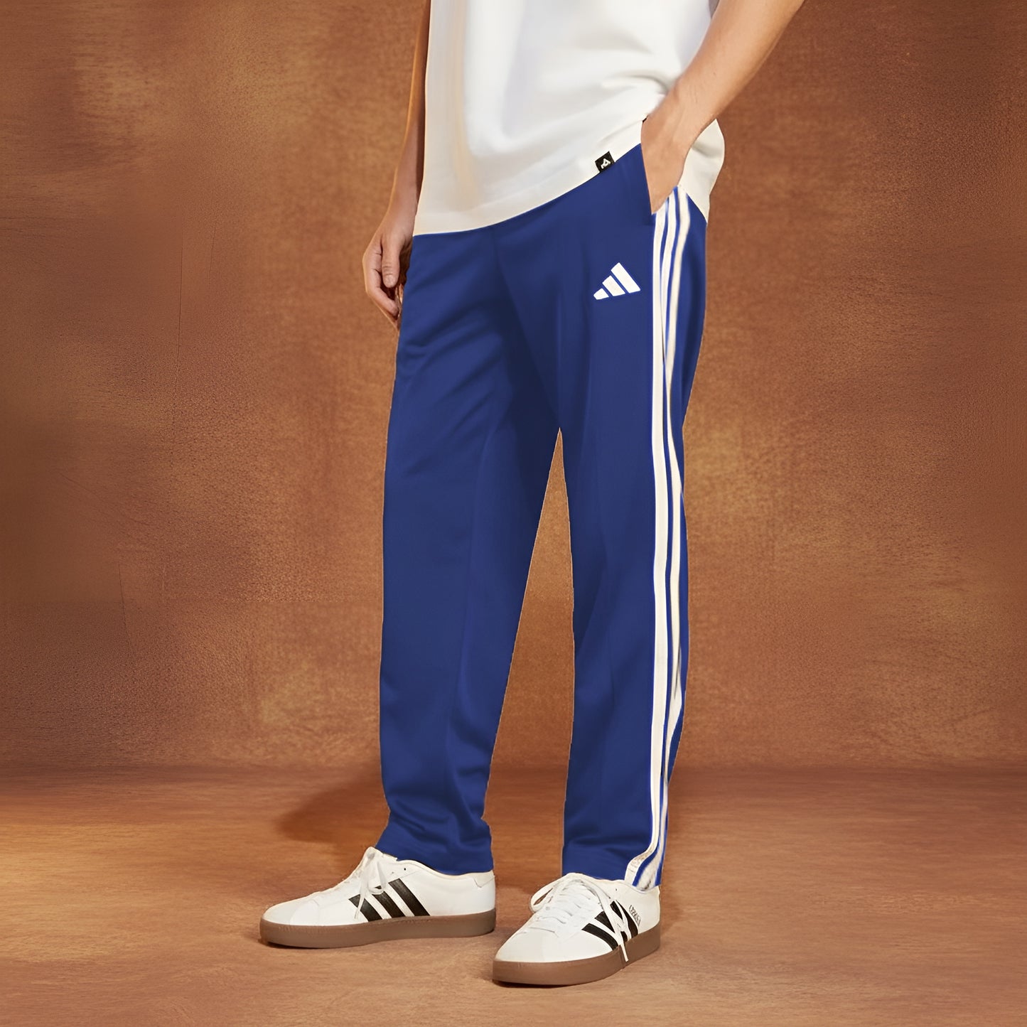 Men's - Adidas Breathable Tricot Sweatpants Comfortable 3-Stripes Sportswear for Fitness and Active Lifestyle
