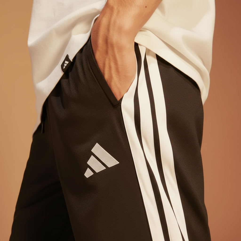 Men's - Adidas Breathable Tricot Sweatpants Comfortable 3-Stripes Sportswear for Fitness and Active Lifestyle