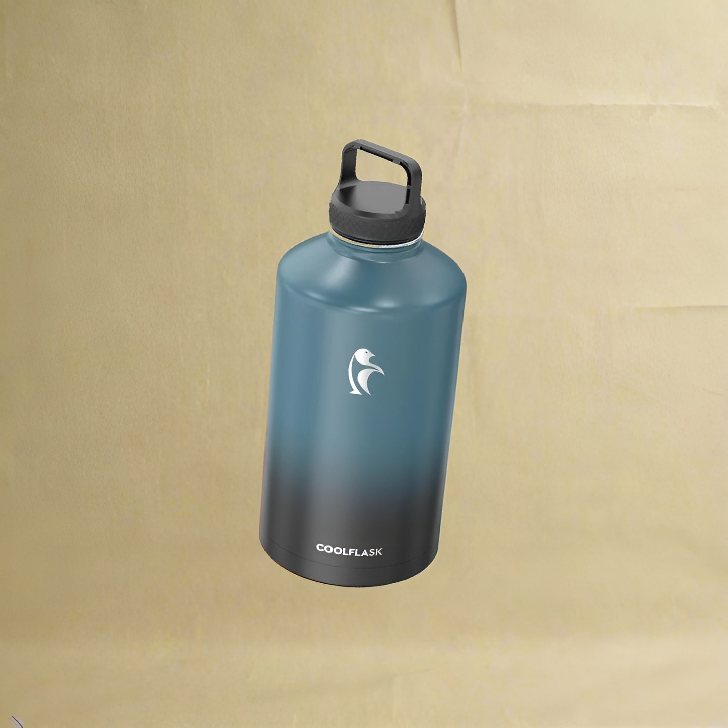 128 oz Gallon Water Bottle Insulated with Straw&3 Lids, Water Jug Large Stainless Steel Metal Vacuum Wide Mouth for Sp