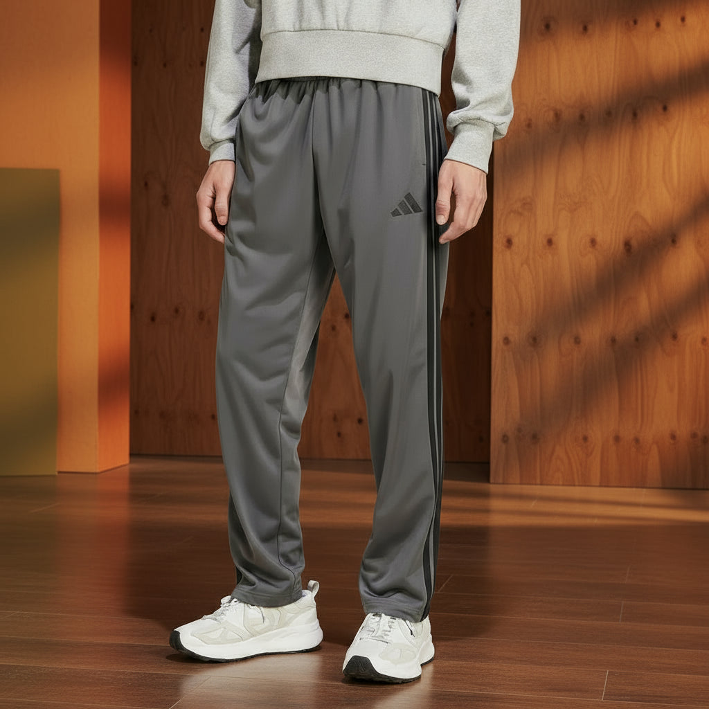 Men's - Adidas Breathable Tricot Sweatpants Comfortable 3-Stripes Sportswear for Fitness and Active Lifestyle