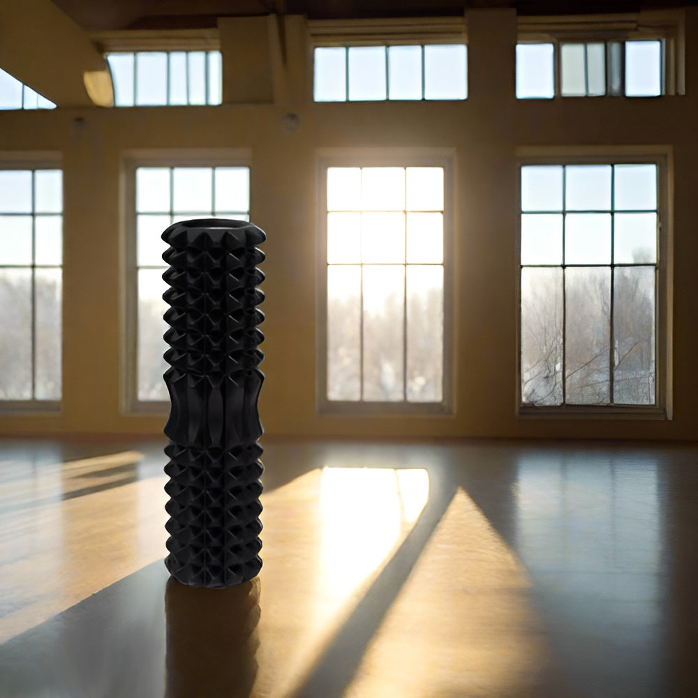 33/45cm Three-dimensional Dot Yoga Foam Roller Body Sculpting Home Gym Whole Body Muscle Massage Relaxer Sports Rehabilitation