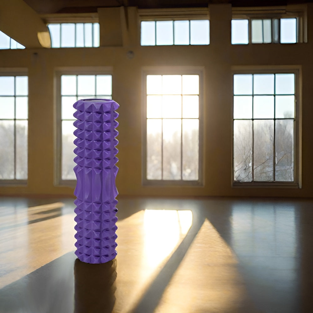 33/45cm Three-dimensional Dot Yoga Foam Roller Body Sculpting Home Gym Whole Body Muscle Massage Relaxer Sports Rehabilitation
