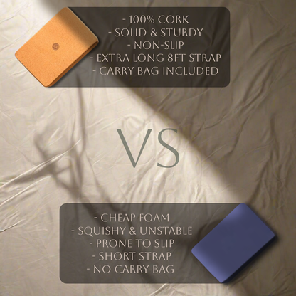 Natural Yoga Block Set - Cork