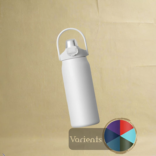1200ml Insulated Bottle Stainless Steel Thermal Water Cup BPA Free Portable Tumbler Wide Mouth Opening for Outdoor Travel