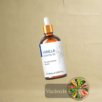 HIQILI 100ML Lavender Jasmine Rose Vanilla Mint  Eucalyptus Lemon Essential Oils for Diffuser, Humidifier, Massage, Skin, Hair