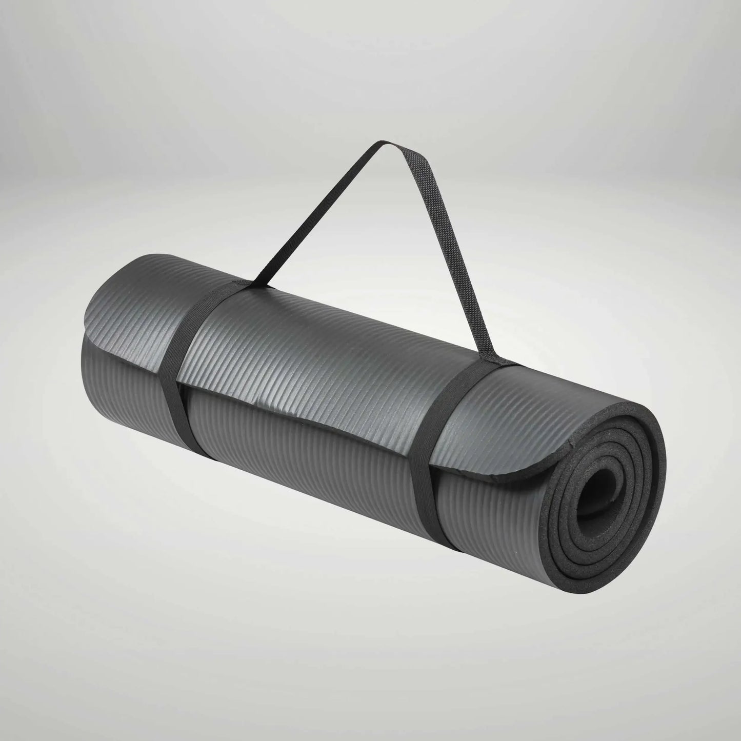 12mm Thick NBR Fitness Yoga Mat, Non-Slip Wide Exercise Mat, Portable Strap, Includes Carry Sling
