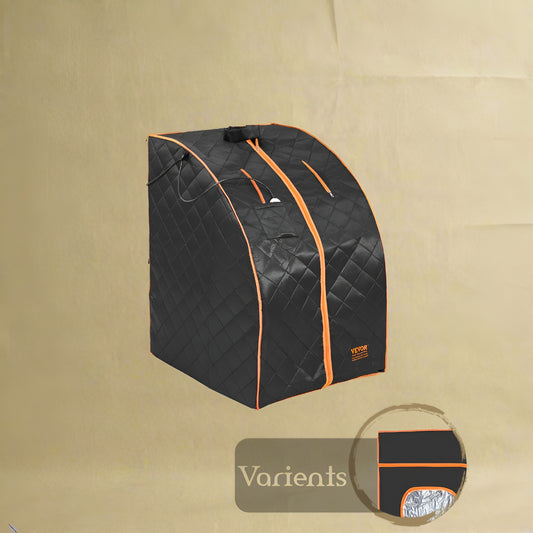 SucceBuy Compact Portable Steam Sauna Tent 1200 Watt Therapeutic  for Detox Relaxation Time Remote Control Personal  for Home