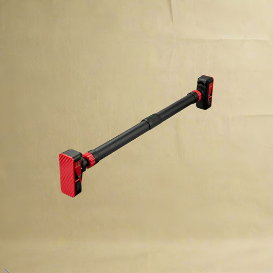 Strength Training Pull-up Bars with Level Gauge 69-92cm Adjustable Width 200kg Max Load Capacity Chin Up Bar For Doorway